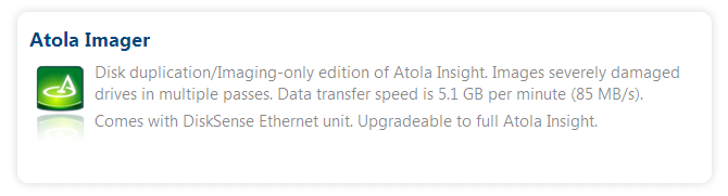 New product - Atola Imager New product - Atola Imager