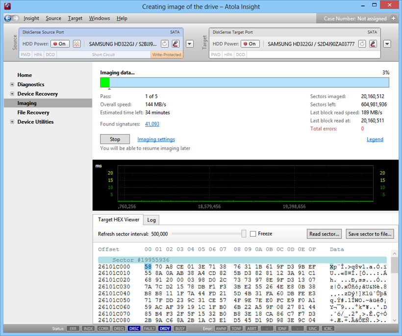 HDD Imaging - Target HEX Viewer