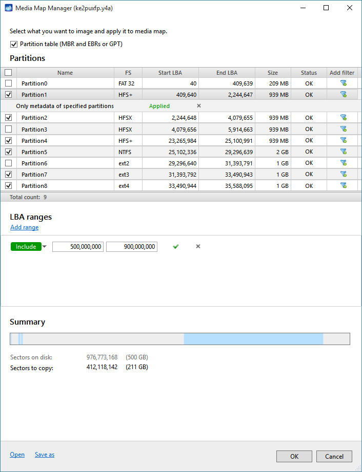 Imaging media map manager