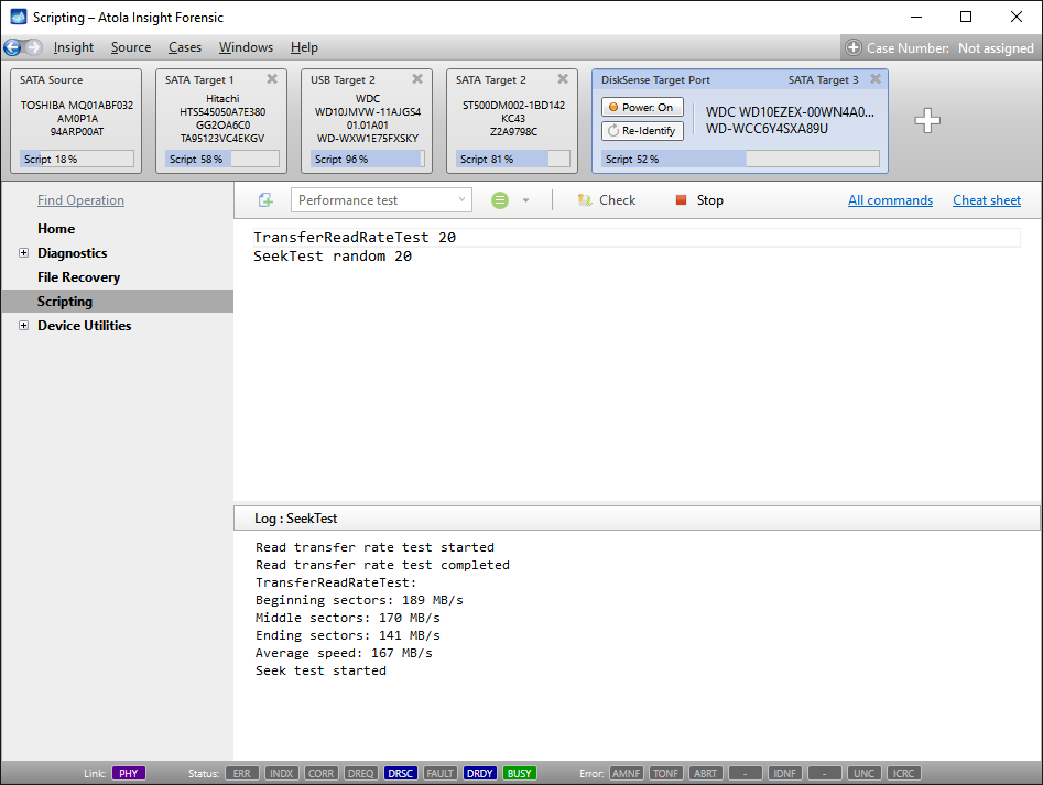 Forensic scripts - Multi-tasking