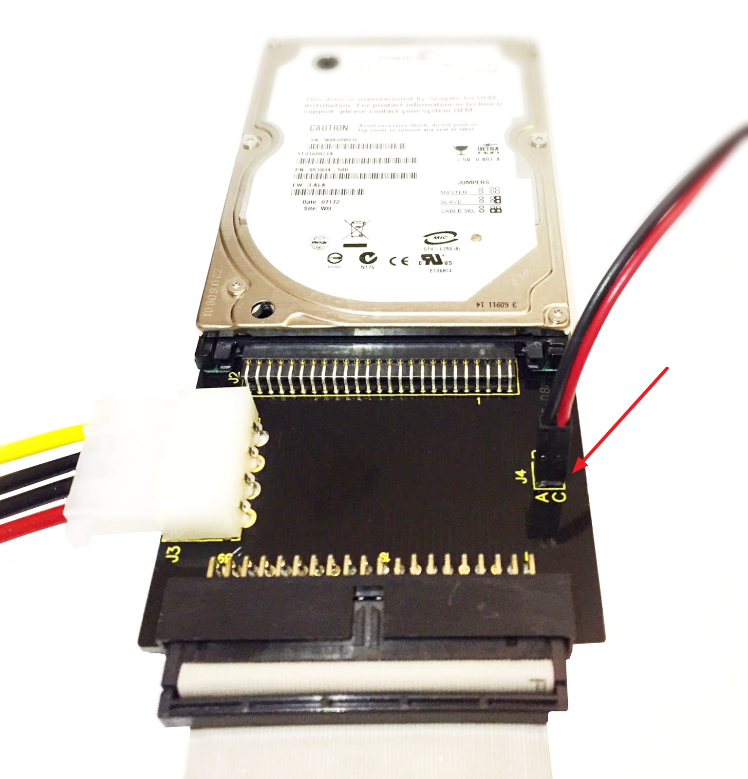 Seagate-IDE-2.5-connected-