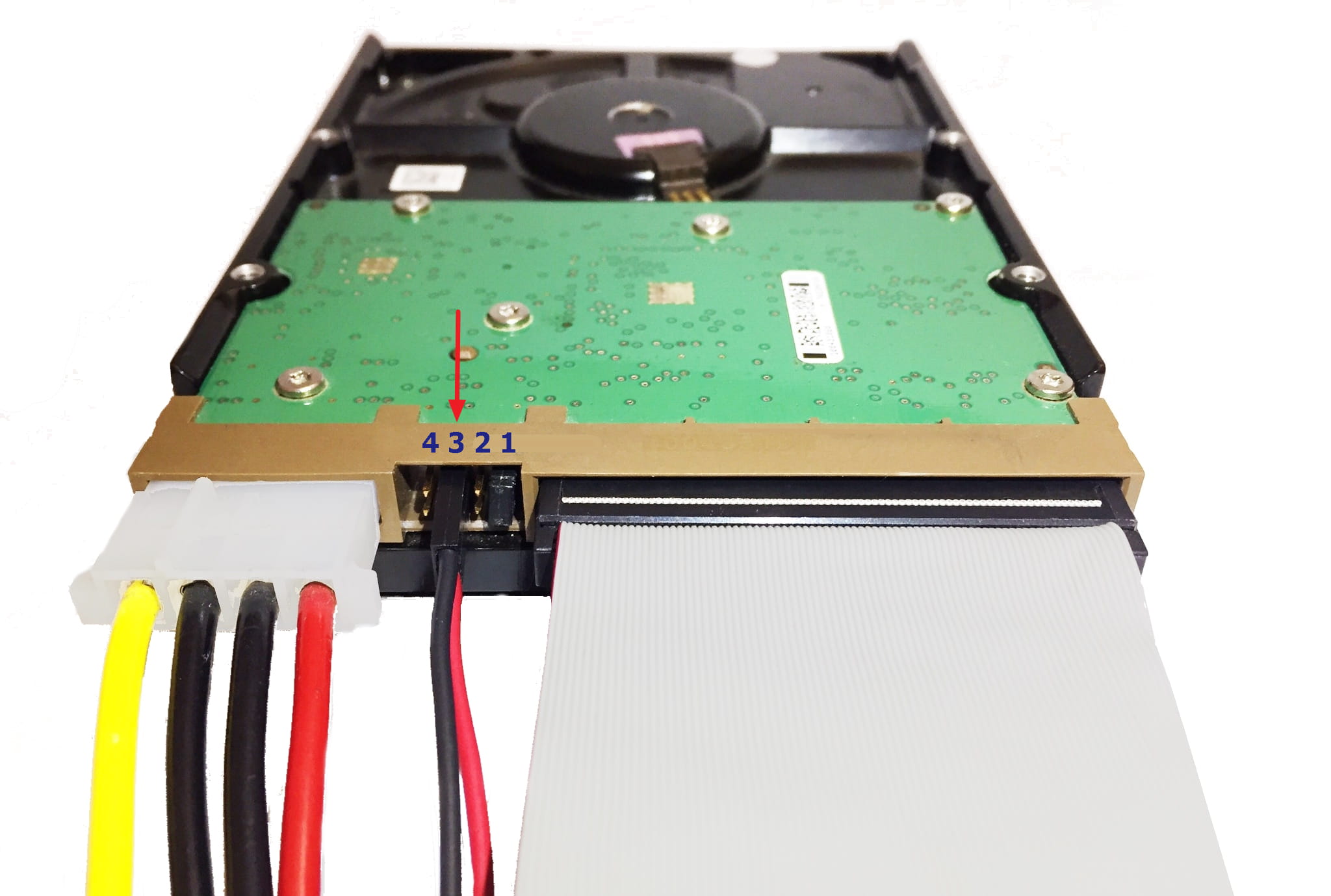 seagate IDE 3.5 connected