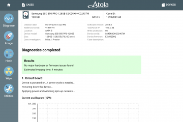 Diagnostics report