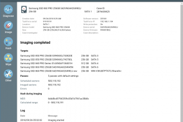 Imaging summary page