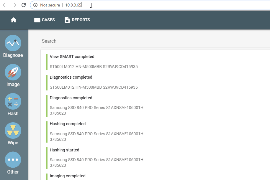 TaskForce Web API in action