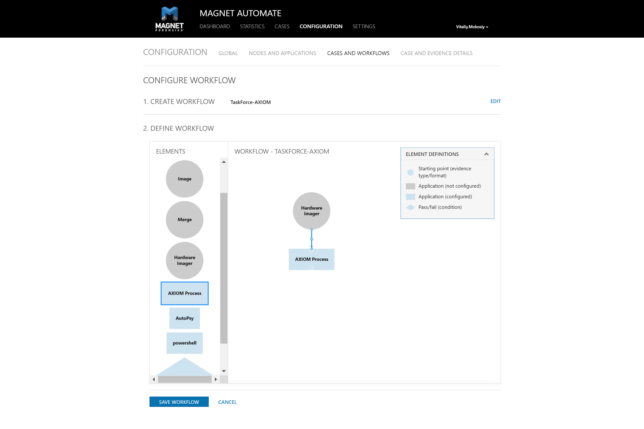 Configure workflow