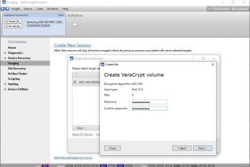 Creating VeraCrypt volume