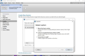 Creating VeraCrypt Volume