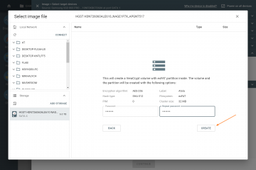 Creating VeraCrypt volume with exFAT partition