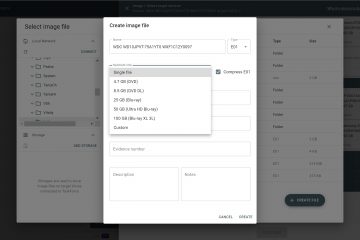 Creating image file