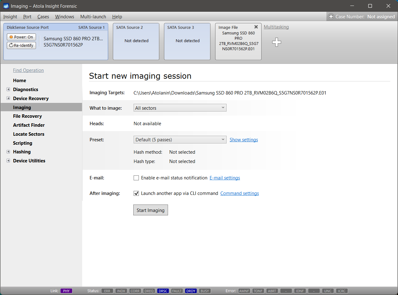 Launch CLI app after imaging