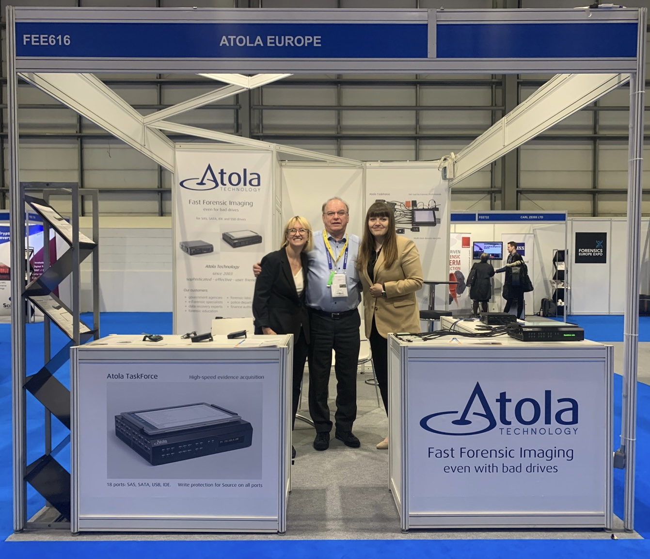 Atola team at Forensics Europe Expo