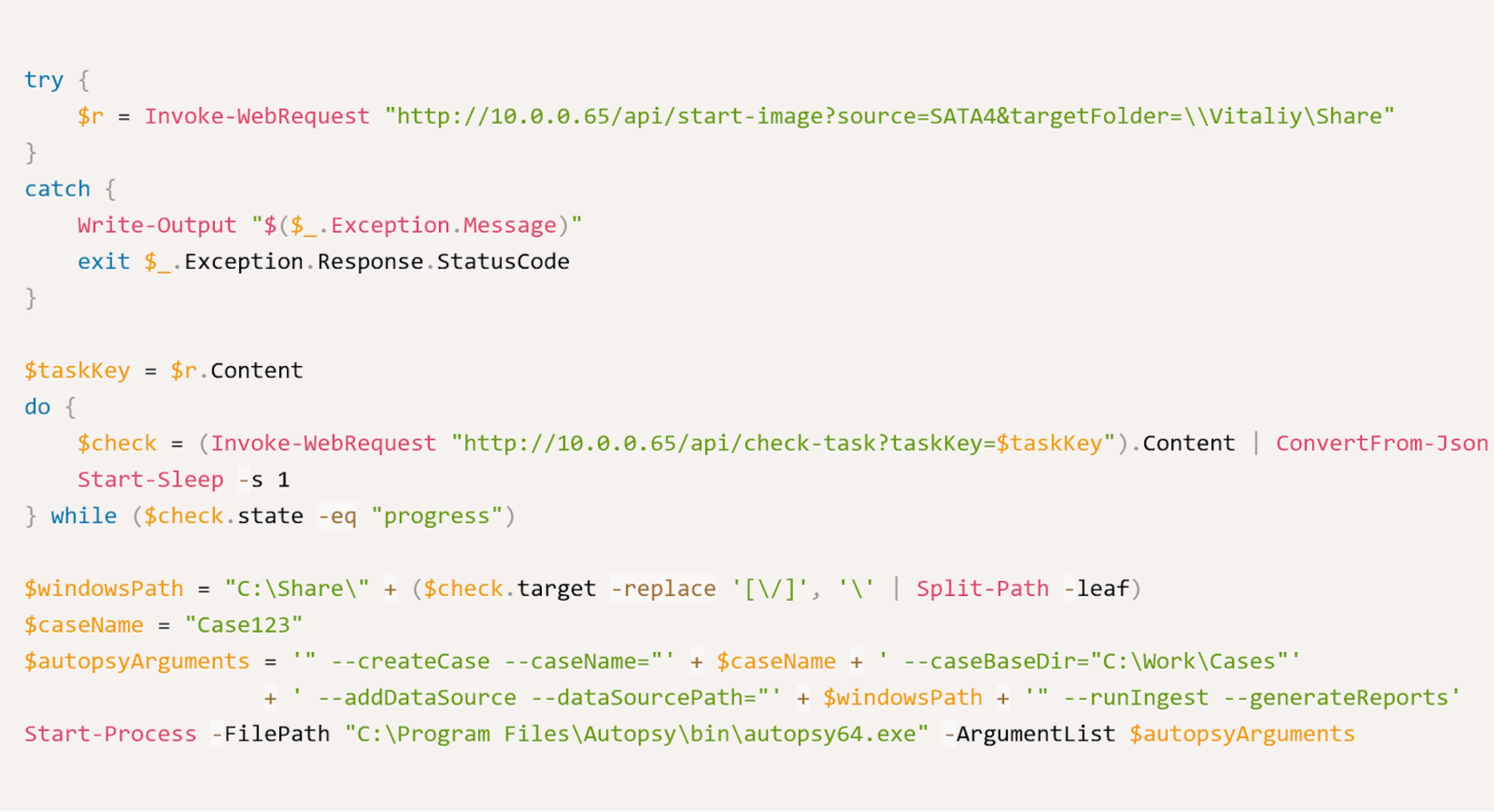Web API in Atola TaskForce2