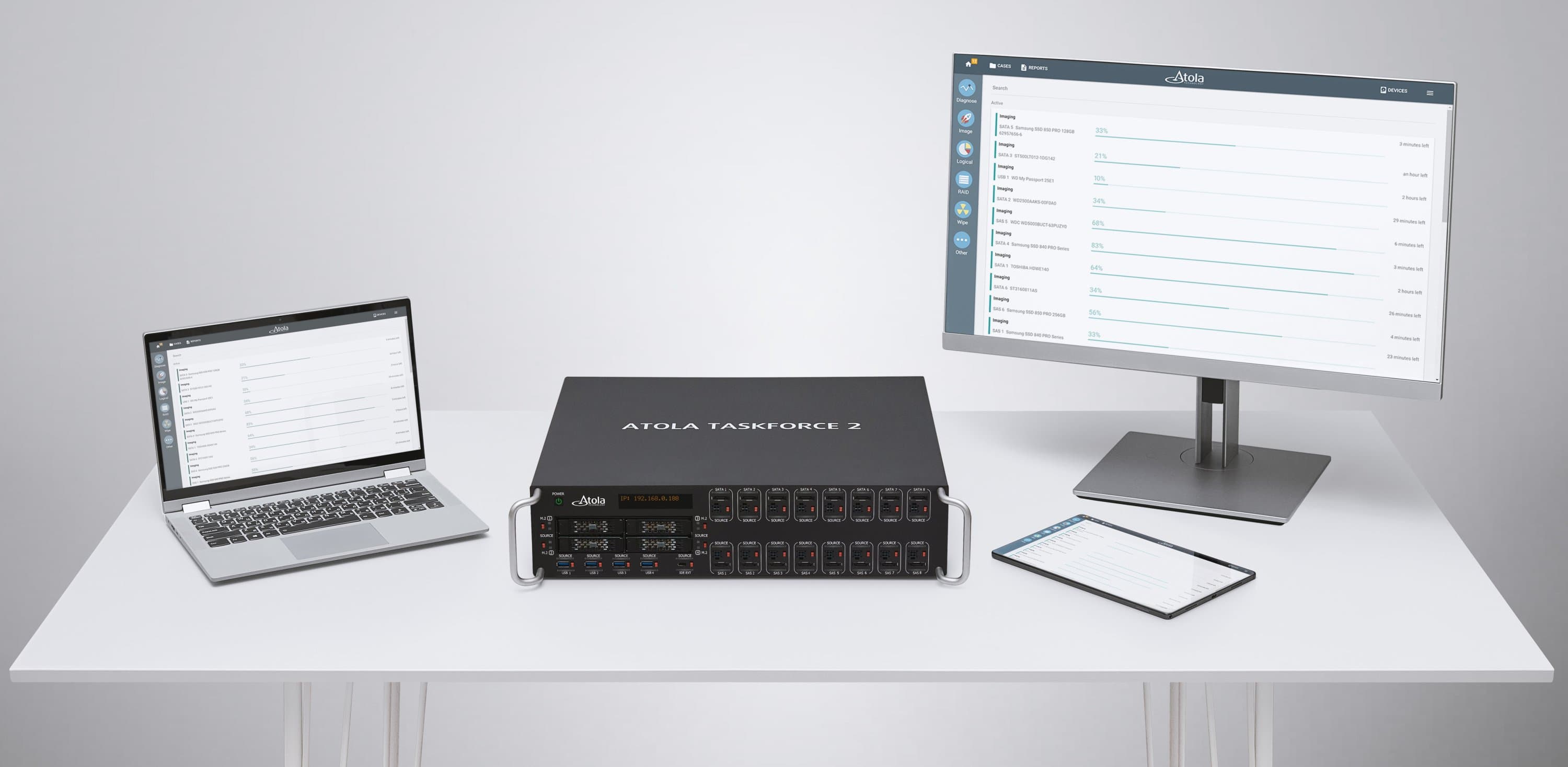 Accessing Atola TaskForce 2 from multiple devices
