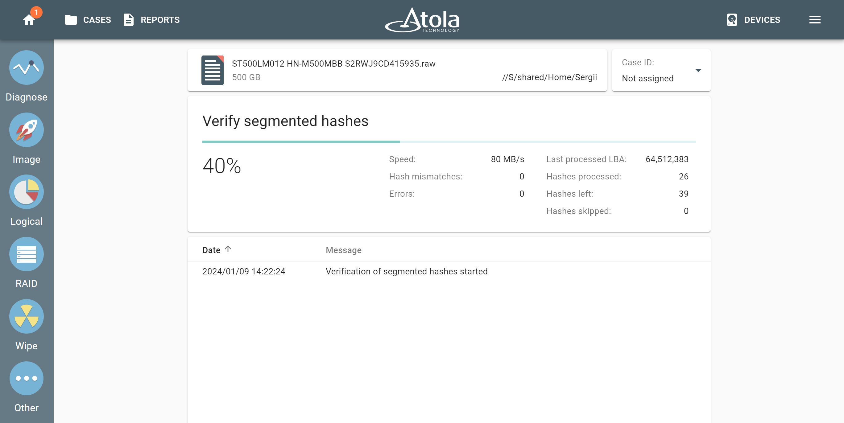 TaskForce 2024.1 update ‒ Verify segmented hashes