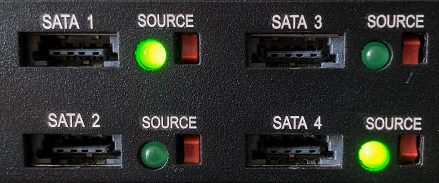 Source switch that enables write-protection